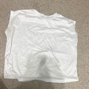 DSG White Sleeveless Athletic Tank